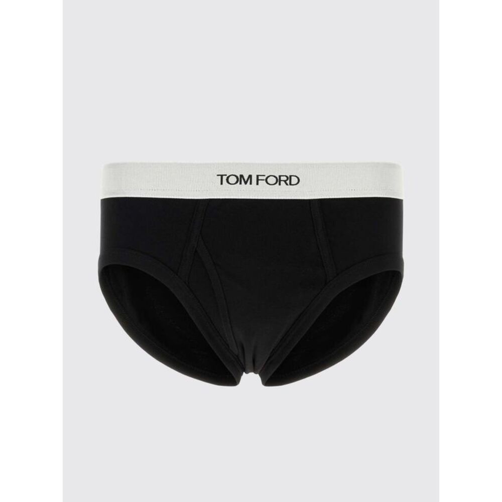 Tom Ford Men Stretch Cotton Briefs Tom Ford With Logo Waistband